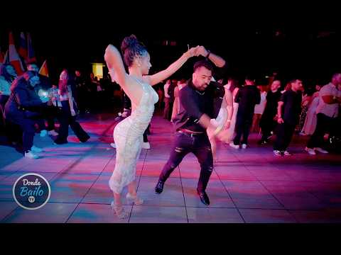 Mexicano y Cubana Bailando Salsa en Mexico | Indira Mora | Euroson Latino Puebla 2024 #bailandosalsa