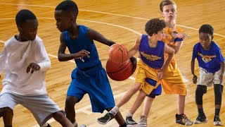 Basketball Showdown: Youth Ballers Battle it Out!