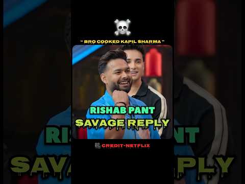 Bro Cooked Kapil Sharma🥶😂🔥#shorts #rishabhpant #kapilsharma #comedy #viralshorts