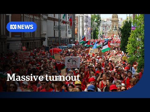 YouTube video thumbnail: Pro-Palestinian Protests Erupt Worldwide