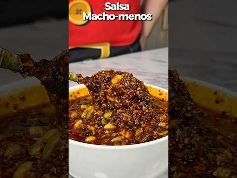 Salsa macho menos #salsamacha #picoso #chile #salsa #receta #food