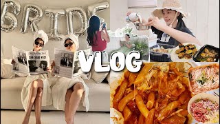 [일상vlog] 주택살이 낮술 새참 챙겨먹고 브샤 스튜디오 뽕뽑기 _ 열무냉국수+엽기떡볶이+육회물회+김밥전+간장게장+부추전+예토라