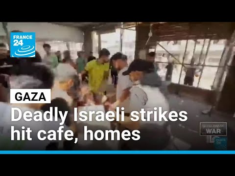 YouTube video thumbnail: Deadly Israeli Strikes Hit Seaside Cafe, Homes and Schools in Gaza