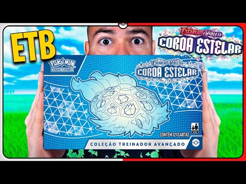 ELITE TRAINER BOX de CARTAS POKÉMON TCG COROA ESTELAR (Coleção Trainador Avançado)