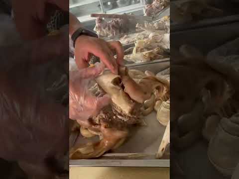 Would You Dare to Eat This Goat Head Dish?#streetfoodasia #mukbanginternational #foodie #usfoodie