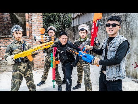 LTT Game Nerf Guns : Legendary SEAL X Nerf Guns Couple Battle Brutal Bank Robbers Mr Zero!