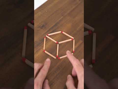 Forma 3 triángulos moviendo 3 cerillas! 🔥