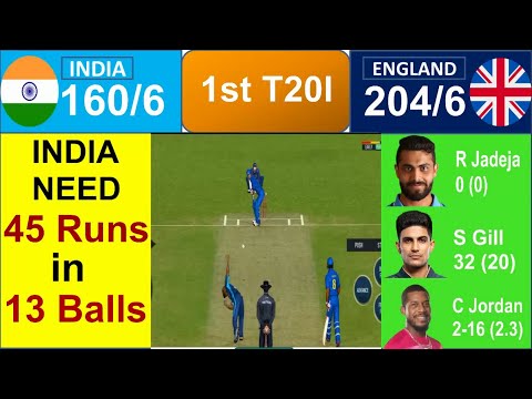 India vs England 1st T20 2025 | IND vs ENG 1st T20 2025 | India Need 55 Runs in 18 Balls