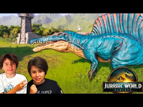 Todos Vs. SPINOSAURUS 4x4!! Jurassic World Rebirth Dani y Evan