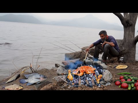 आता काय खरं नाय.. चटपटीत फिश रोस्ट, बाजरीची भाकरी,चिकन रोस्ट आणि कांदा,काकडी, गाजरचे आंबट तिखट सॅलड😋