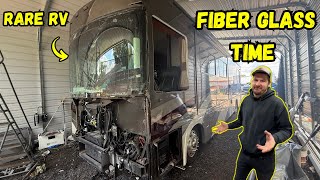 We Are Fixing The Wrecked Diesel RV W/ The Wheelchair Accessible Lift!