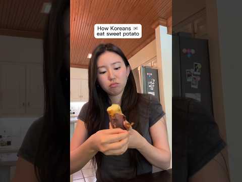 Sweet potato culture shock 😳 #koreansweetpotato #sweetpotato #koreanfood #koreanculture