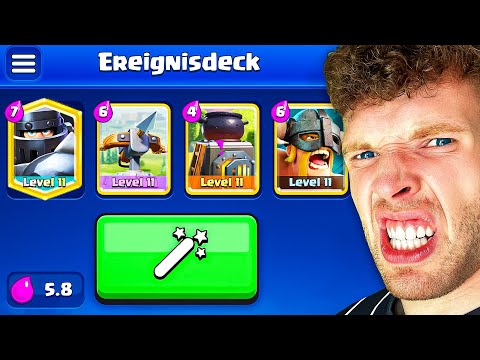 😱😨ZAUBERSTAB BAUT MEIN 4 KARTEN DECK... (Neuer Modus) | Clash Royale Deutsch