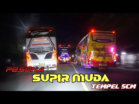 BUS TUA DI TANGGAN ANAK MUDA 😱 TEMPEL 5CM SCANIA K410 | SEMPATI STAR - KURNIA AW - HARAPAN INDAH