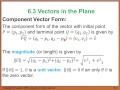 Understanding Vector Concepts and Operations
