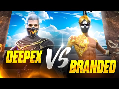 DEEPEX FF 😈🌍 VS BRANDED FF 🥷 || Freestyle 1vs1 Fight 💀