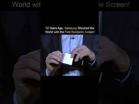 Samsung stunned the world by unveiling a bendable screen—a flexible AMOLED display