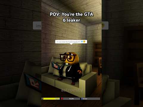 POV: You’re the GTA 6 Leaker ? | ROBLOX #grandtheftauto #roblox #meme