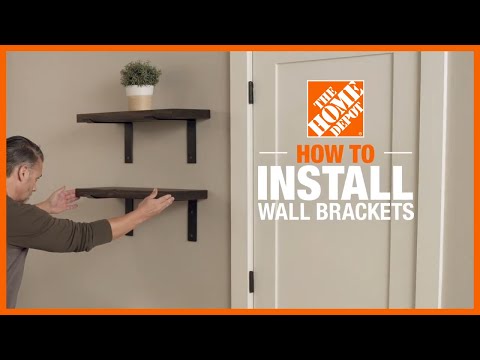 How To Install Shelving Brackets - How To Install Shelf On Cement Wall