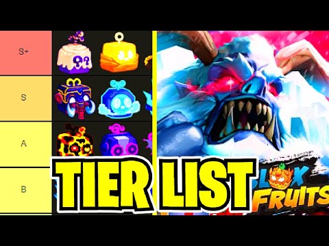 BLOX FRUITS *BEST TO WORST* FRUITS TIER LIST! ROBLOX