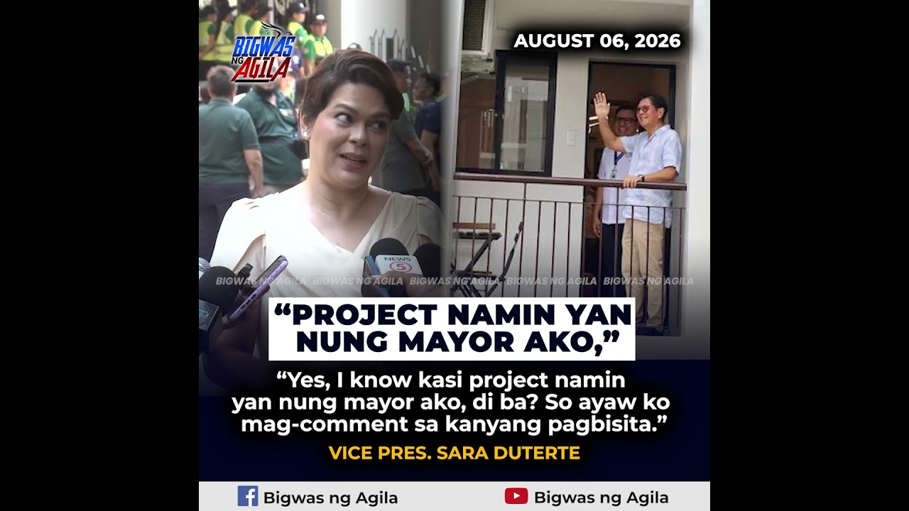 'PROJECT NAMIN YAN NUNG MAYOR AKO," - VP SARA SA PAGBISITA NI PBBM SA DAVAO CITY