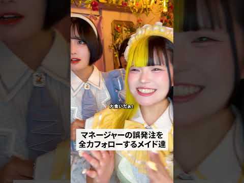 【メイドカフェの日常】コンカフェ嬢の「本気」 #日常 #shorts #バイト