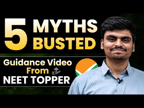 5 Myths BUSTED by Atharva (NEET 2021 Topper) - Super Guidance Video!!!