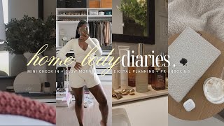 HOMEBODY VLOG: Mini Check in + Slow Mornings + Digital Planning + PR Unboxing | iDESIGN8