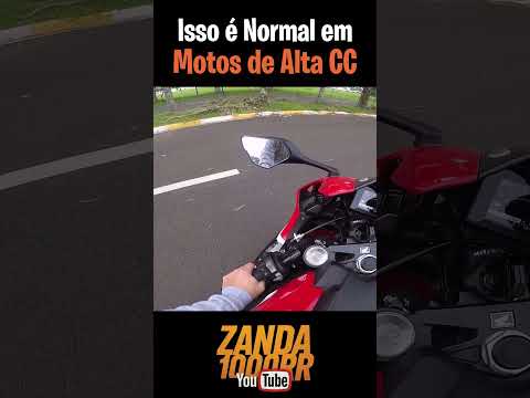 HONDA CBR 1000RR FIREBLADE ISSO É NORMAL DE TODA MOTO CARENADA