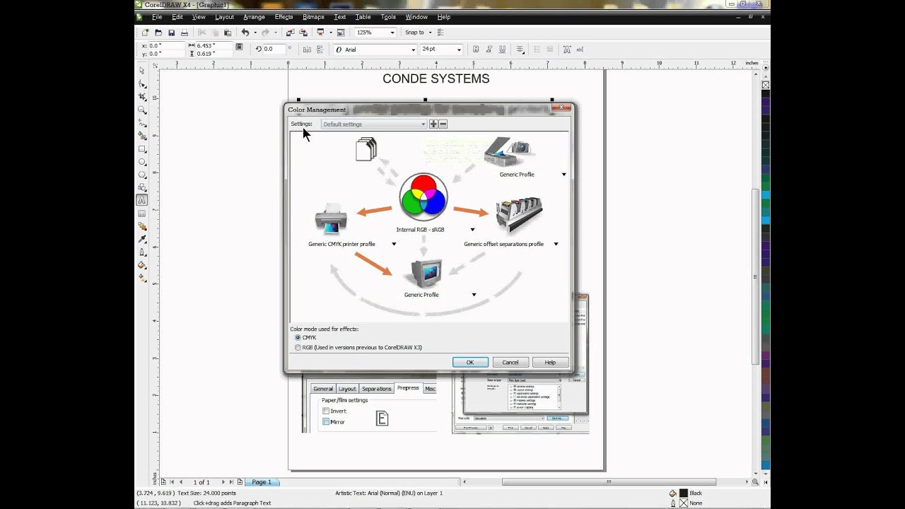 Click to watch the Creating Printer Profiles in Corel video