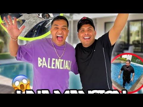 Nos quedamos en Monterrey en esta Mansión después de encontrar a Peso Pluma 😱Maza Clan 