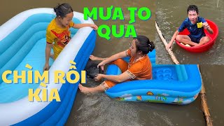 Thử thách người cuối cùng còn dưới ao nhà ngoại/kỳ kỳ tv & Family #thửthách