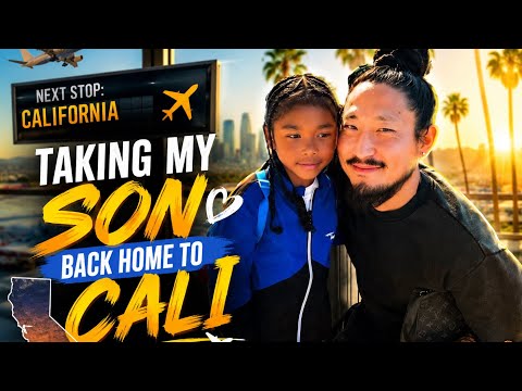 Family Split Up?!! Dad & Son Take Cali While Mom Stays Home