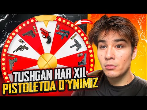 RAKETNITSADAN 2 TALIK PITOLETGACHA RULETKADAN TUSHGAN RANDOM PISTLETDA O’YNADIK😈| PUBG MOBILE