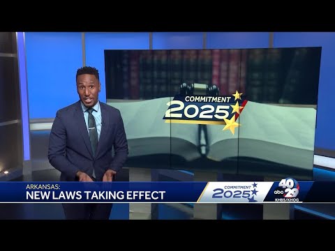 YouTube video thumbnail: New Laws Take Effect in Arkansas