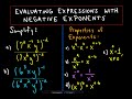 Exponent Rules and Simplification