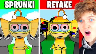 SPRUNKI RETAKE vs NORMAL SPRUNKI!? (All The Old and New Sprunkis!)