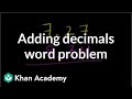 Adding Decimals: Word Problem Challenge