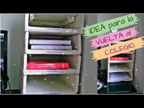 IDEA para la vuelta al COLEGIO - BANDEJA para ORDENAR APUNTES