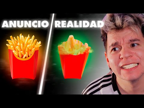 COMIDA en ANUNCIOS vs COMIDA en la VIDA REAL 🍟 | Marryto