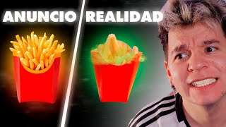 COMIDA en ANUNCIOS vs COMIDA en la VIDA REAL 🍟 | Marryto
