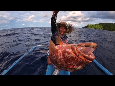 Malaking leopard coral trout ang ating nahuli gamit buhay na isda