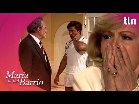 ¡Qué tortazo! Luis Fernando provoca la ira de su padre | María la del Barrio | Capítulo 4