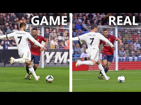 Cristiano Ronaldo's insane long shot goals | EAFC/FIFA