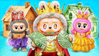 Rich VS Poor Princess LABUBU! DIY Ideas for Dolls