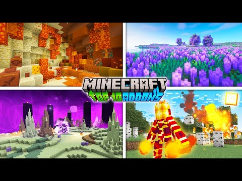 🔥TOP 10 MELHORES ADDONS ATUALIZADOS PARA O MINECRAFT PE 1.21.73 OFICIAL! (Bedrock)
