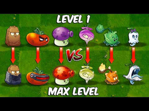 PvZ 2 Every Plant Level 1 vs Max Level Plants vs Zombies 2 Plant vs Plant