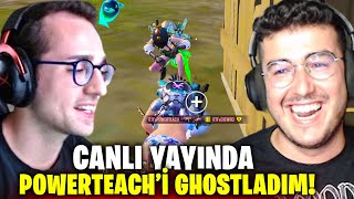 POWERTEACHİ CANLI YAYINDA GHOSTLADIM! PUBG MOBILE