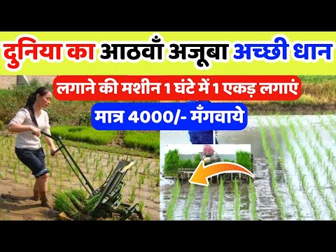 दुनिया का आठवाँ अजूबा सबसे अच्छी धान लगाने की मशीन | Sabse sasti dhaan lagane ki machine | Planter