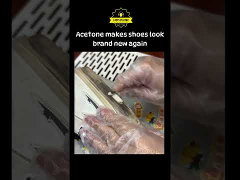 Acetone can help clean certain shoes #shorts #trending #viral
